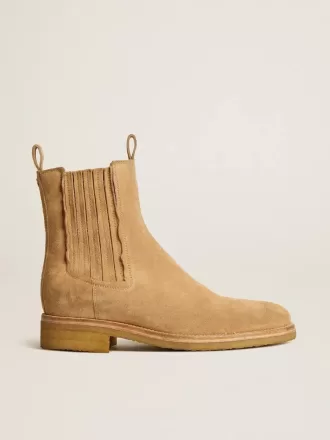 Botas Chelsea en ante color tabaco