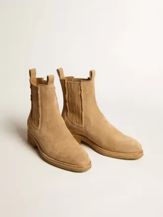 Botas Chelsea en ante color tabaco