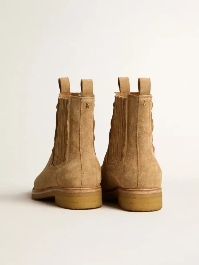 Botas Chelsea en ante color tabaco Botas Chelsea en ante color tabaco