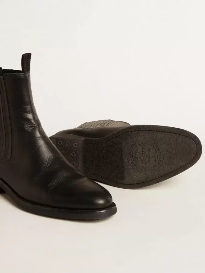 Botas Chelsea para hombre en piel negra Botas Chelsea para hombre en piel negra