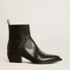 Botas Debbie bajas para hombre en piel negra Botas Debbie bajas para hombre en piel negra