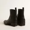 Botas Debbie bajas para hombre en piel negra Botas Debbie bajas para hombre en piel negra