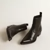 Botas Debbie para mujer en piel negra Botas Debbie para mujer en piel negra