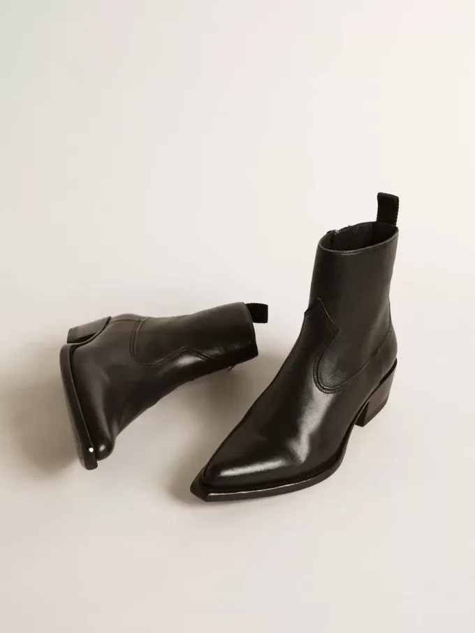 Botas Debbie para mujer en piel negra Botas Debbie para mujer en piel negra
