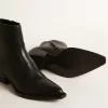 Botas Debbie para mujer en piel negra Botas Debbie para mujer en piel negra