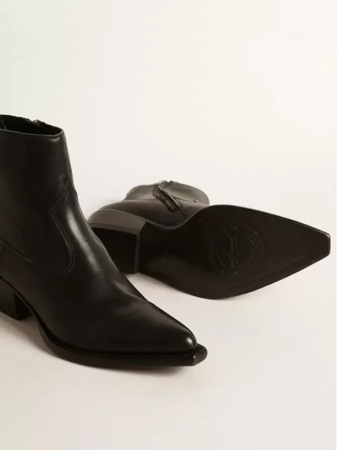 Botas Debbie para mujer en piel negra Botas Debbie para mujer en piel negra