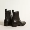 Botas Debbie para mujer en piel negra Botas Debbie para mujer en piel negra