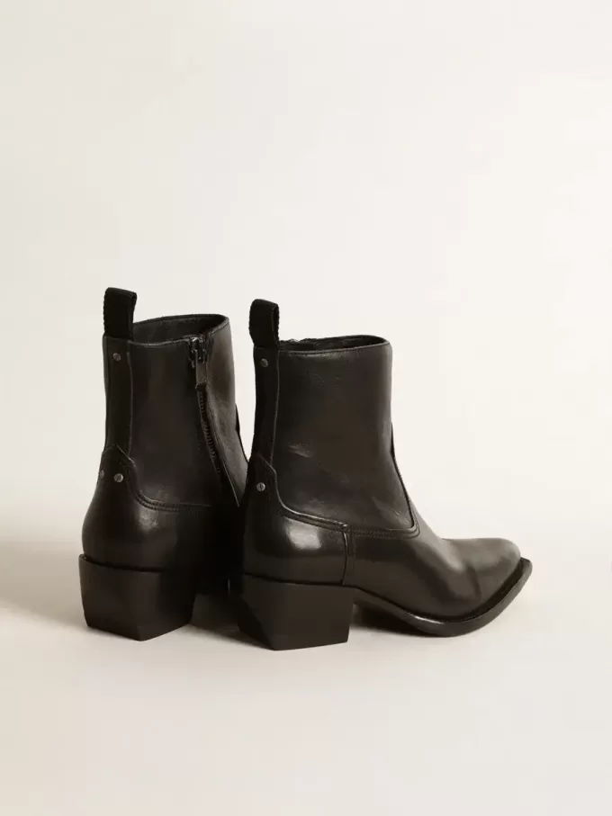 Botas Debbie para mujer en piel negra Botas Debbie para mujer en piel negra