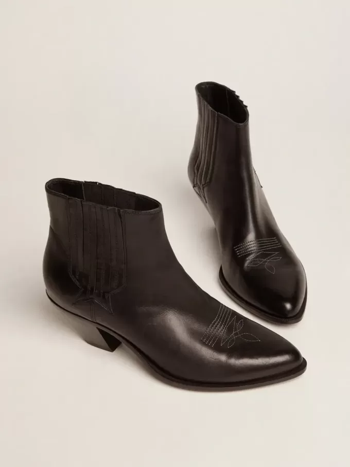 Botas Sunset para mujer en piel negra Botas Sunset para mujer en piel negra