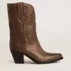 Botas Wish Star en piel gris paloma con detalles de incrustaciones tono sobre tono Botas Wish Star en piel gris paloma con detalles de incrustaciones tono sobre tono