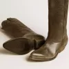 Botas Wish Star para mujer en piel negra con bordado de estrellas Botas Wish Star para mujer en piel negra con bordado de estrellas