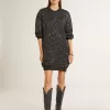 Botas Wish Star para mujer en piel negra con bordado de estrellas Botas Wish Star para mujer en piel negra con bordado de estrellas