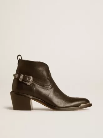 Botines Patty en piel negra