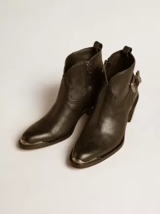 Botines Patty en piel negra