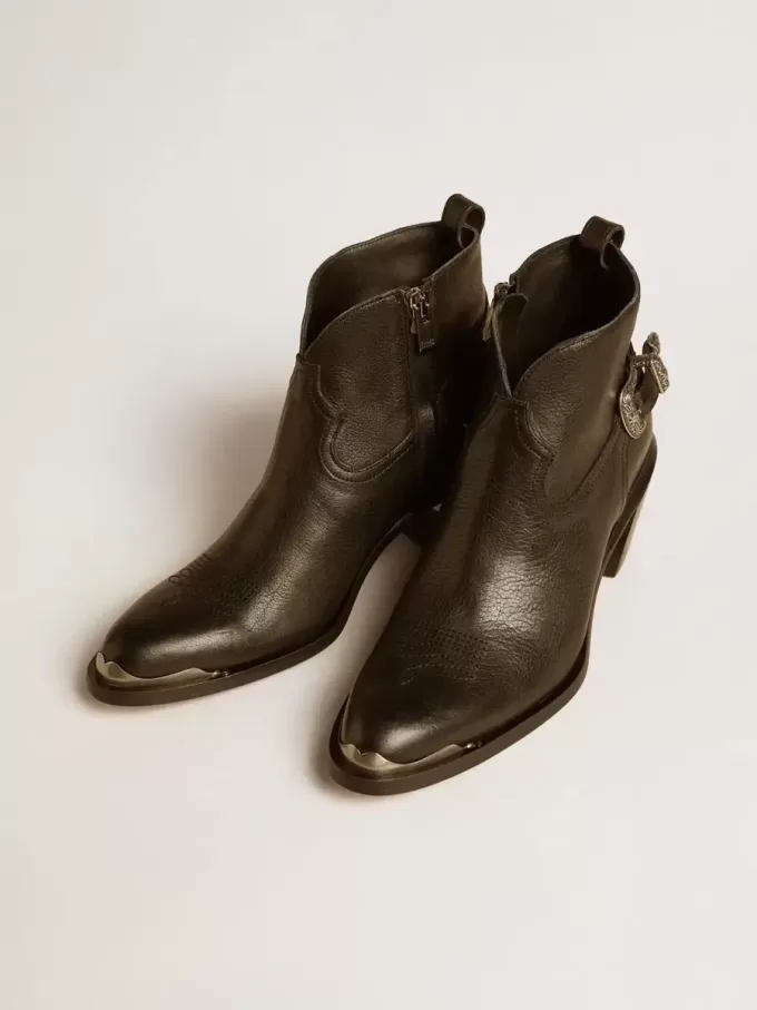 Botines Patty en piel negra Botines Patty en piel negra