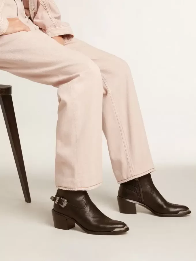 Botines Patty en piel negra Botines Patty en piel negra