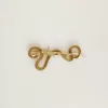 Broche antiguo dorado con forma de serpiente CNY Broche antiguo dorado con forma de serpiente CNY