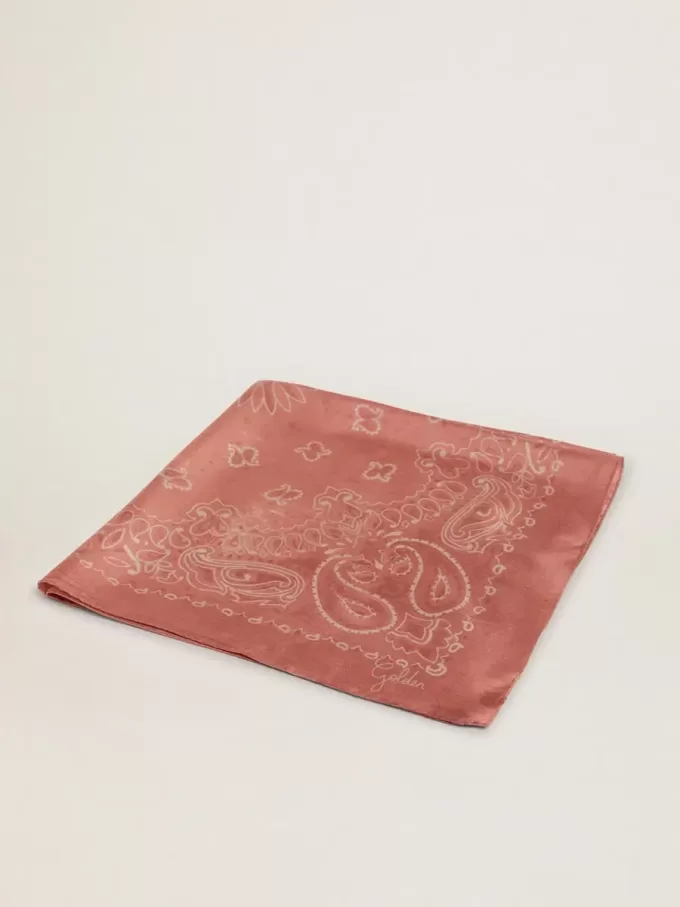 Bufanda rosa antiguo con estampado de cachemira Bufanda rosa antiguo con estampado de cachemira