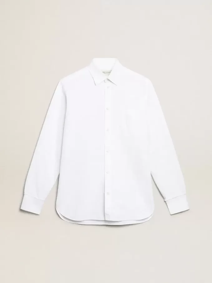 Camisa blanca de algodón Camisa blanca de algodón