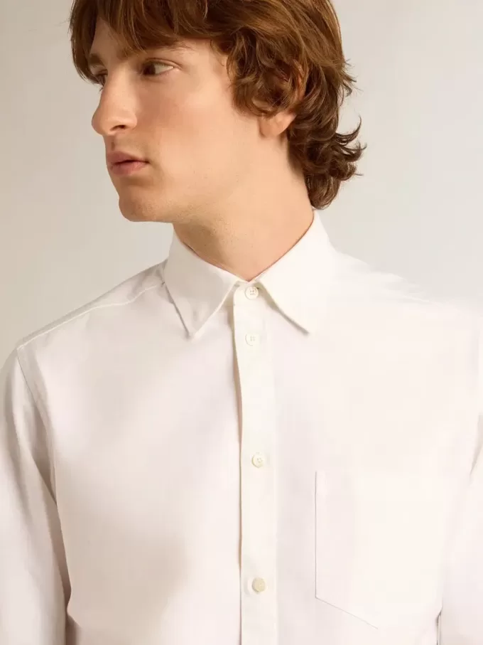 Camisa blanca de algodón Camisa blanca de algodón