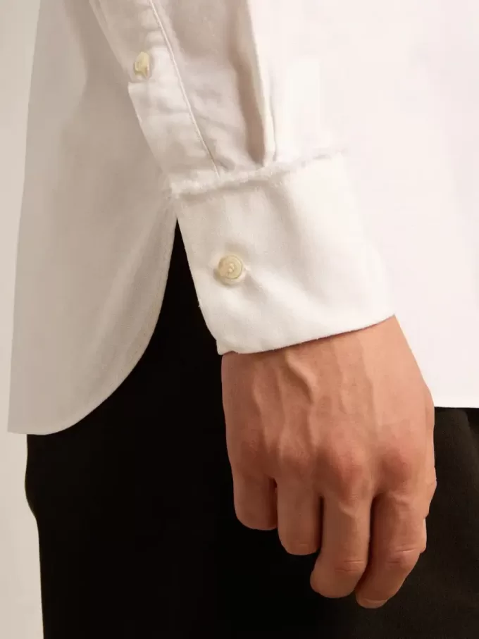 Camisa blanca de algodón Camisa blanca de algodón