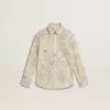 Camisa de algodón para niña con estampado floral multicolor Camisa de algodón para niña con estampado floral multicolor