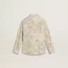 Camisa de algodón para niña con estampado floral multicolor Camisa de algodón para niña con estampado floral multicolor