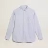 Camisa de hombre con rayas estrechas Camisa de hombre con rayas estrechas