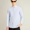Camisa de hombre con rayas estrechas Camisa de hombre con rayas estrechas