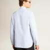 Camisa de hombre con rayas estrechas Camisa de hombre con rayas estrechas