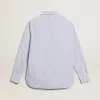 Camisa de hombre con rayas estrechas Camisa de hombre con rayas estrechas