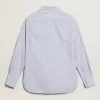 Camisa de mujer con rayas estrechas Camisa de mujer con rayas estrechas