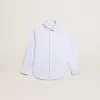 Camisa de niño con rayas azul claro