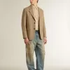Camisa oversize de encaje transparente color crema Camisa oversize de encaje transparente color crema