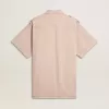 Camisa vaquera oversize para mujer teñida en rosa Camisa vaquera oversize para mujer teñida en rosa