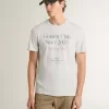 Camiseta blanca de algodón para hombre con estampado verde Camiseta blanca de algodón para hombre con estampado verde