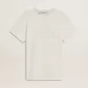 Camiseta blanca de mujer con estampado en la parte delantera Camiseta blanca de mujer con estampado en la parte delantera