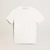 Camiseta blanca para hombre con efecto desgastado Camiseta blanca para hombre con efecto desgastado