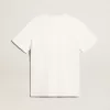 Camiseta blanca para hombre con efecto desgastado Camiseta blanca para hombre con efecto desgastado