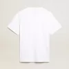 Camiseta blanca para hombre con estrella azul oscuro en la parte delantera Camiseta blanca para hombre con estrella azul oscuro en la parte delantera
