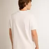 Camiseta de la colección White Star con estrella negra en la parte delantera Camiseta de la colección White Star con estrella negra en la parte delantera