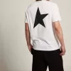 Camiseta de la colección White Star con logotipo y estrella negros en contraste Camiseta de la colección White Star con logotipo y estrella negros en contraste