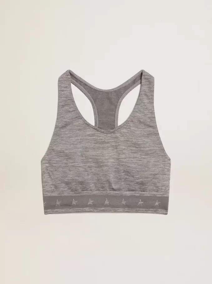 Camiseta deportiva gris jaspeado Camiseta deportiva gris jaspeado