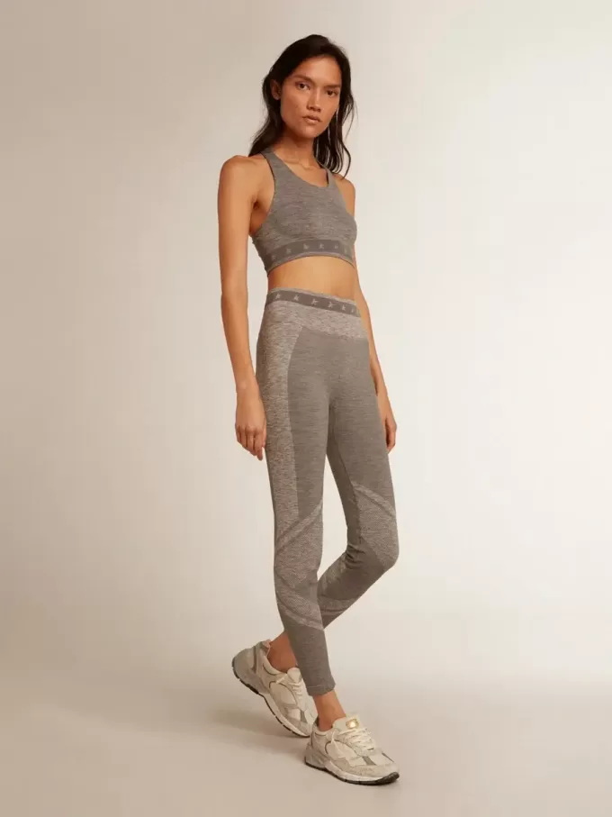 Camiseta deportiva gris jaspeado Camiseta deportiva gris jaspeado