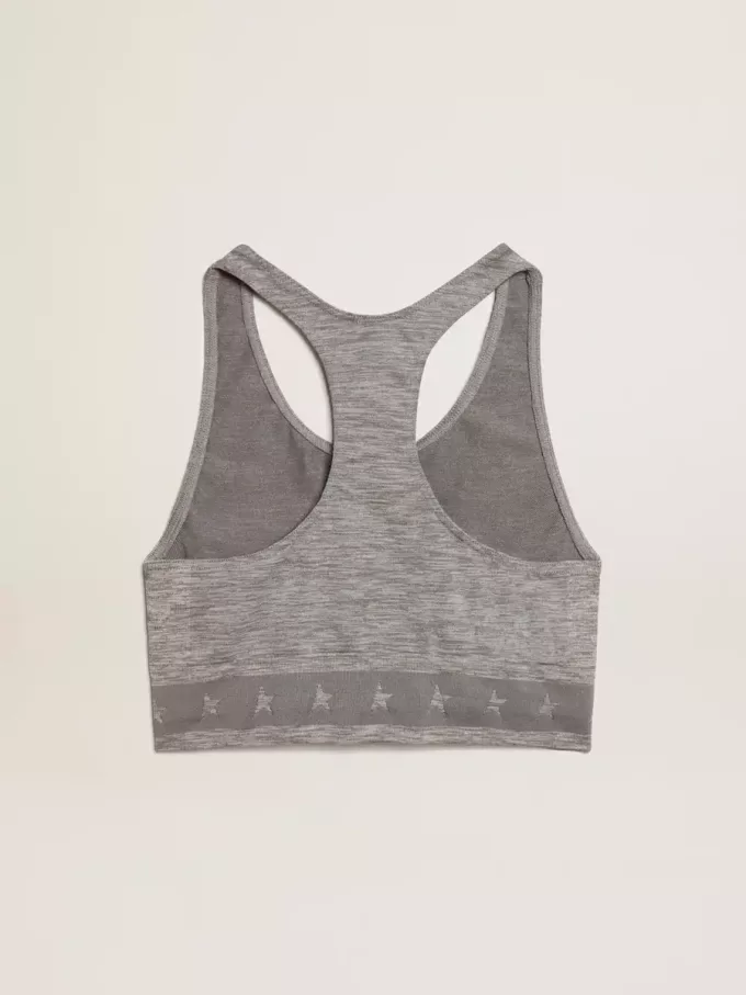 Camiseta deportiva gris jaspeado Camiseta deportiva gris jaspeado