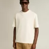 Camiseta en blanco envejecido con logotipo invertido en la espalda – Jersey Capsule Camiseta en blanco envejecido con logotipo invertido en la espalda – Jersey Capsule