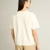 Camiseta en blanco envejecido con logotipo invertido en la espalda – Jersey Capsule Camiseta en blanco envejecido con logotipo invertido en la espalda – Jersey Capsule