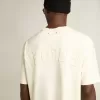 Camiseta en blanco envejecido con logotipo invertido en la espalda – Jersey Capsule Camiseta en blanco envejecido con logotipo invertido en la espalda – Jersey Capsule