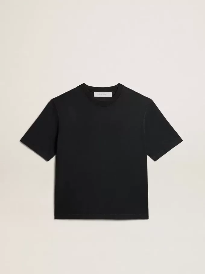 Camiseta en negro lavado con logotipo invertido en la espalda – Jersey Capsule Camiseta en negro lavado con logotipo invertido en la espalda – Jersey Capsule