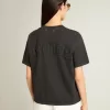 Camiseta en negro lavado con logotipo invertido en la espalda – Jersey Capsule Camiseta en negro lavado con logotipo invertido en la espalda – Jersey Capsule